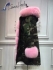 Mr and Mrs italy parka camouflage pink fox fur